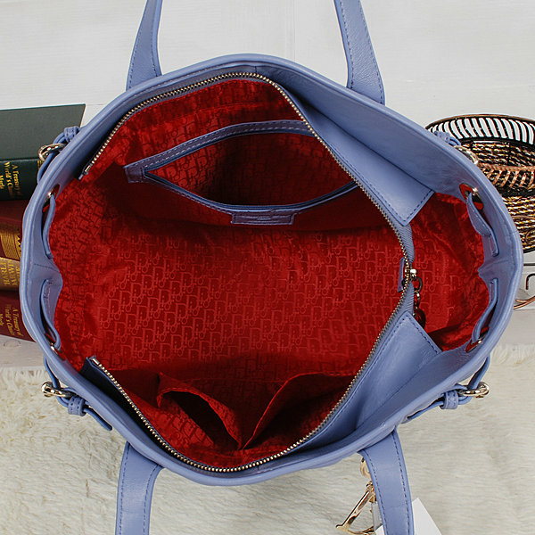 dior soft tote purse lambskin leather 9626 light purple